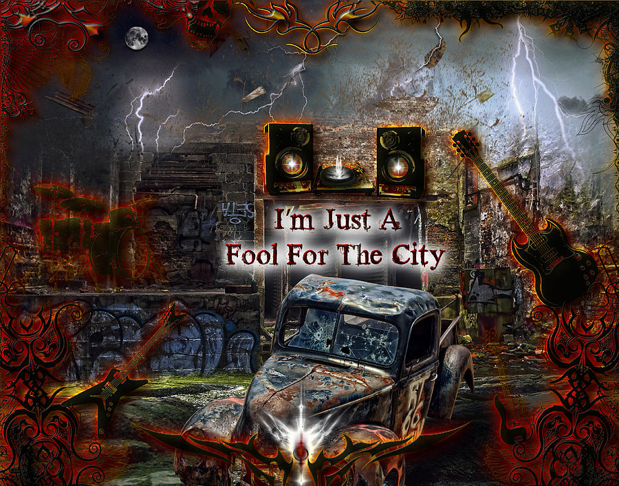 Fool For The City Digital Art by Michael Damiani