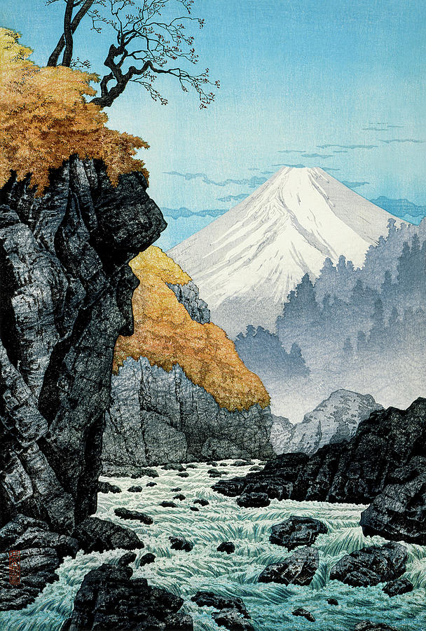 Landscape Painting - Foot of Mount Ashitaka by Hiroaki Takahashi