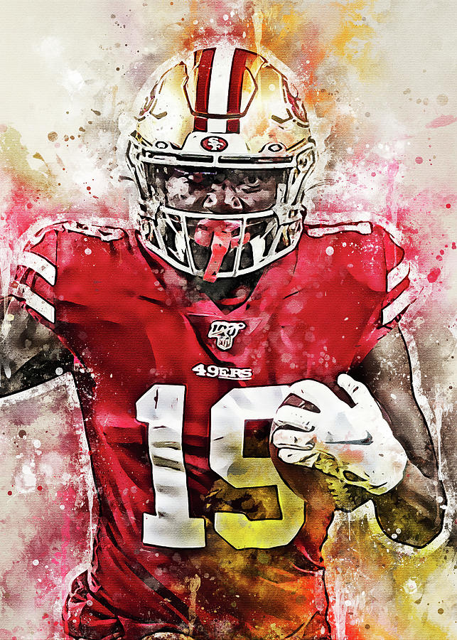 Deebo Samuel San Francisco 49ers Football Illustrated Art 