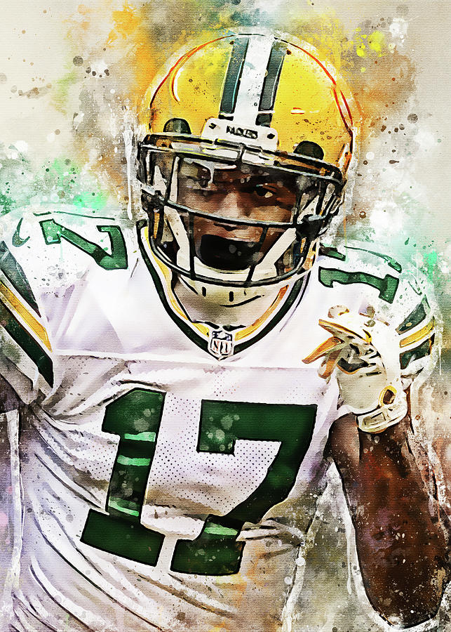 Football Art Green Bay Packers Player Davante Adams Davante Adams  Davanteadams Digital Art by Wrenn Huber - Fine Art America