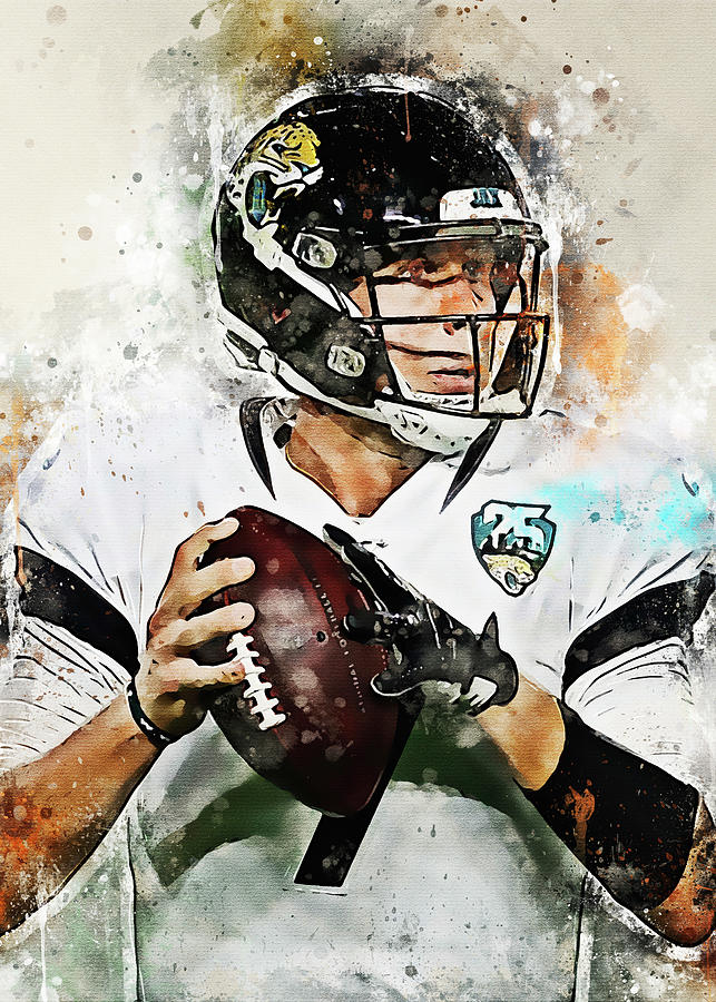 Player Football Jacksonville Jaguars Player Nick Foles Nick Foles Nickfoles  Nick Foles Nicholas Edwa Digital Art by Wrenn Huber - Pixels