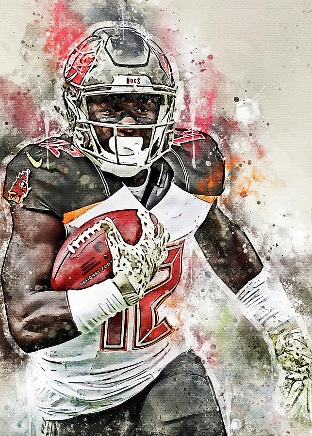 Player NFL Tampa Bay Buccaneers Player Chris Godwin Chrisgodwin Chris Godwin  Digital Art by Wrenn Huber - Pixels