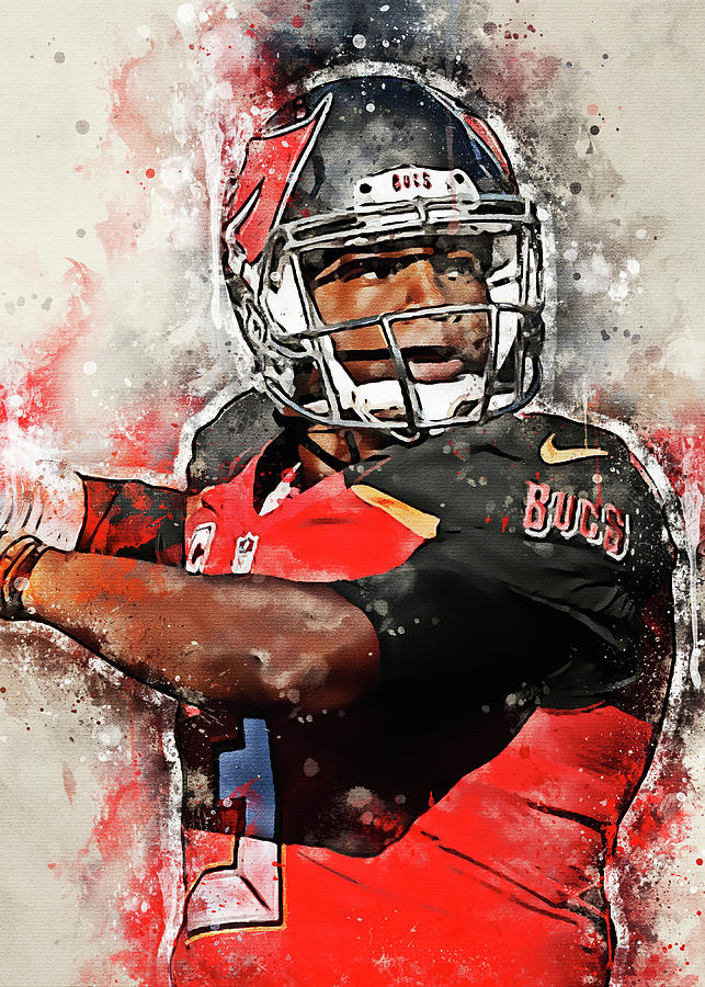 Player NFL Tampa Bay Buccaneers Player Jameis Winston Jameiswinston Jameis  Winston Jameislanaedwinst Digital Art by Wrenn Huber - Pixels