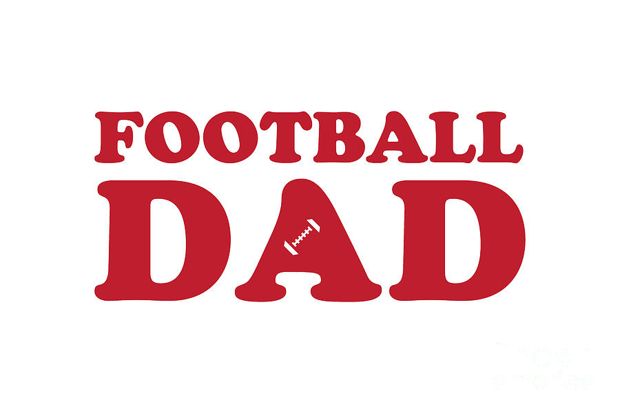 Football Dad Red Digital Art