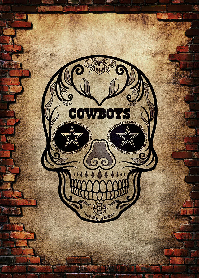 Dallas Cowboys Skull - Dallas Cowboys Skull - Sticker