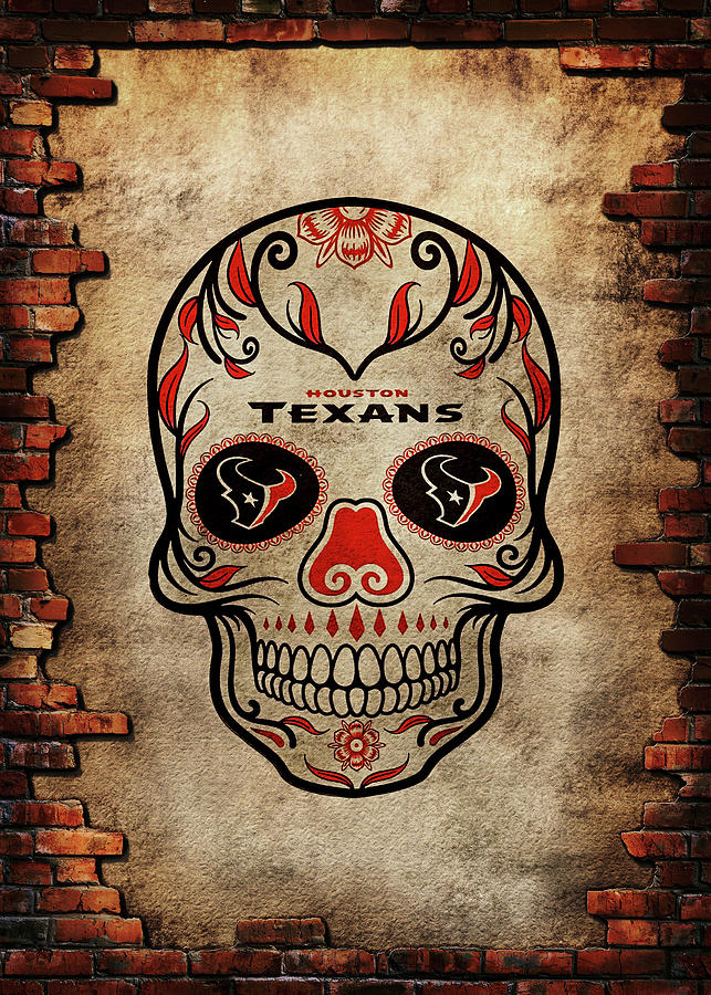 Houston Texans Skull Helmet Sticker