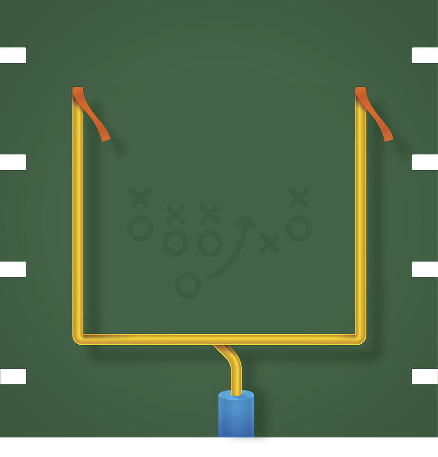 Football Goalposts Drawing by Filo
