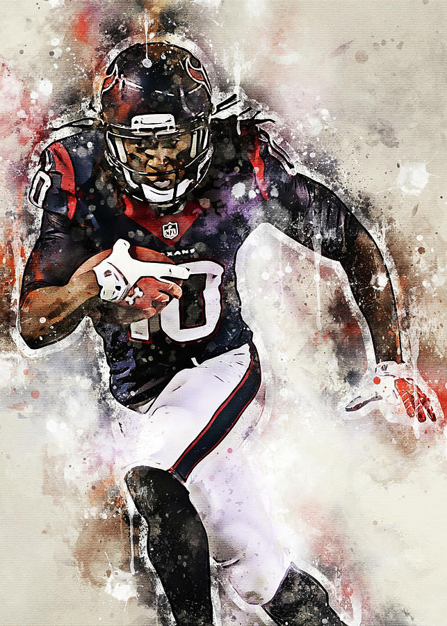 Ball NFL Houston Texans Player Deandre Hopkins Deandrehopkins Deandre  Hopkins Deandre Rashaun Hopkin Digital Art by Wrenn Huber - Pixels