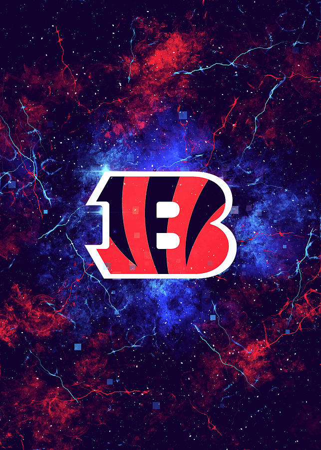 Football Nebula Cincinnati Bengals Youth T-Shirt by Leith Huber