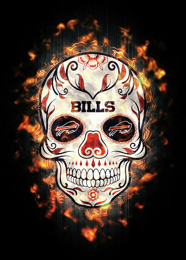 Football NFL Dallas Cowboys Skull By Leith Huber