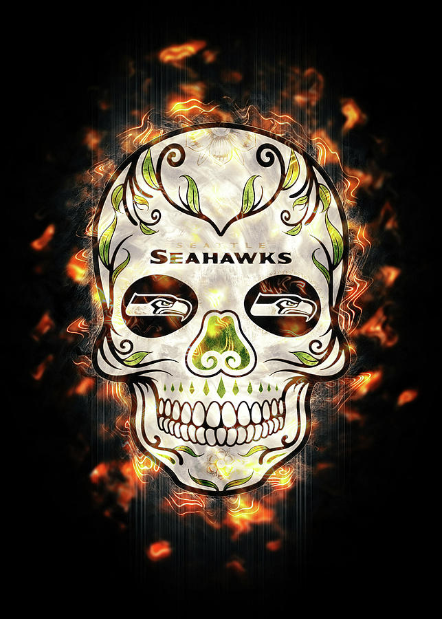 Seattle Seahawks Skull Helmet Shirt