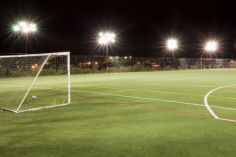 Football pitch Photograph by Image Source