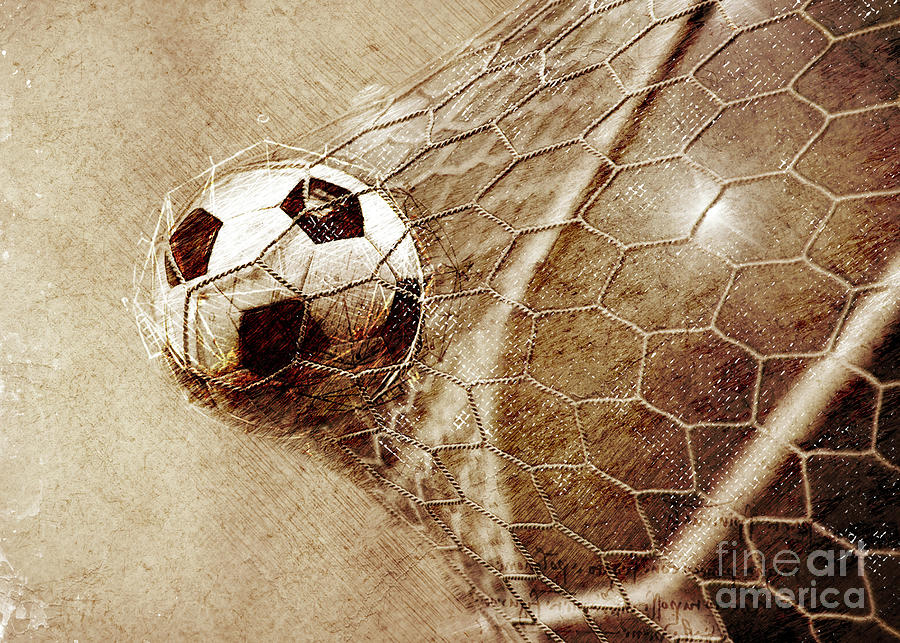 Football player sport art #football #soccer Digital Art by Justyna Jaszke JBJart