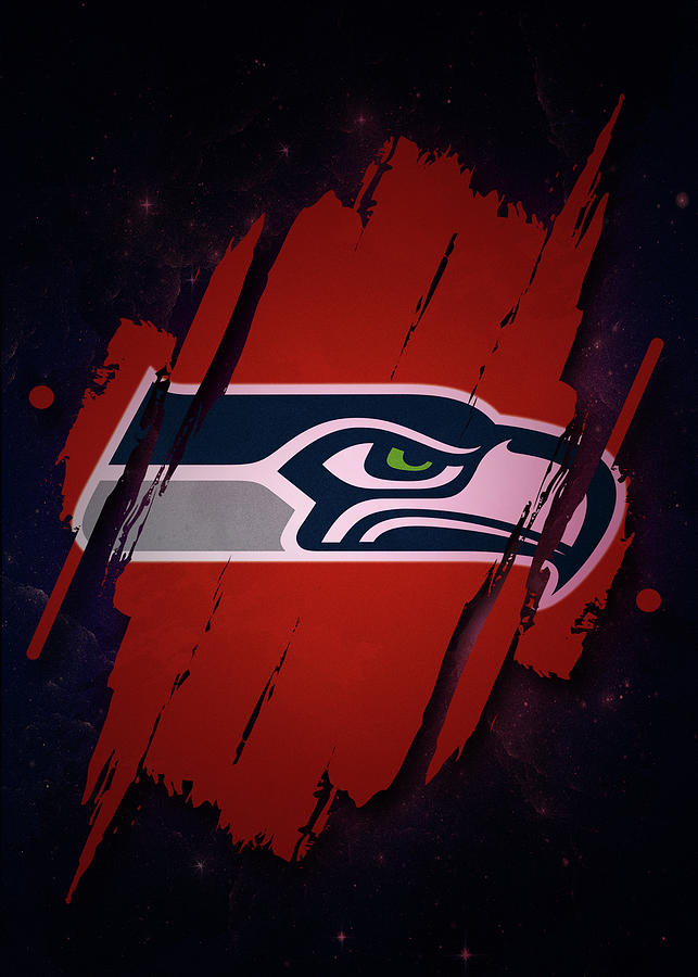 Football Seattle Seahawks Fanart Drawing by Leith Huber - Pixels