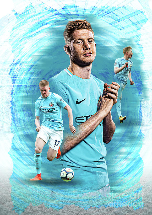 Football / Soccer Player Poster - Kevin De Bruyne Digital Art by Design ...