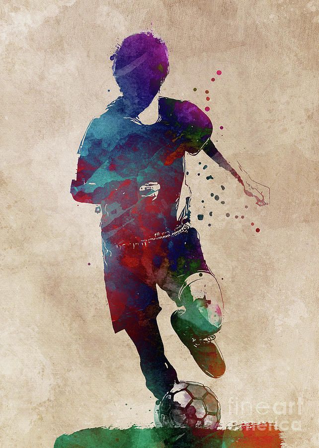 Football Soccer Player Sport Art Digital Art