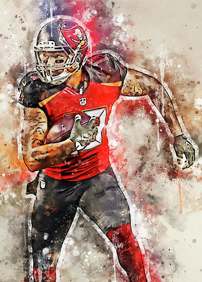 Football Tampa Bay Buccaneers Player Mike Evans Mikeevans Mike Evans Mike  Evans Digital Art by Wrenn Huber - Fine Art America