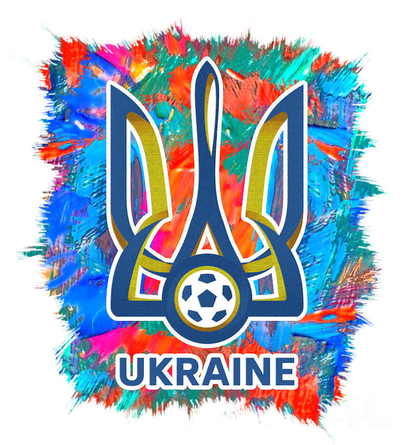 Football Team Ukraine Vector Logo Fan Art Digital Art by YAP Design