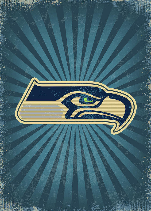 Football Seattle Seahawks Fanart Drawing by Leith Huber - Pixels