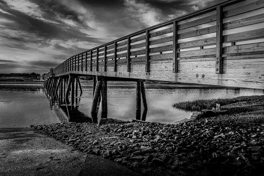 Footbridge Beach Bridge Photograph by Penny Polakoff