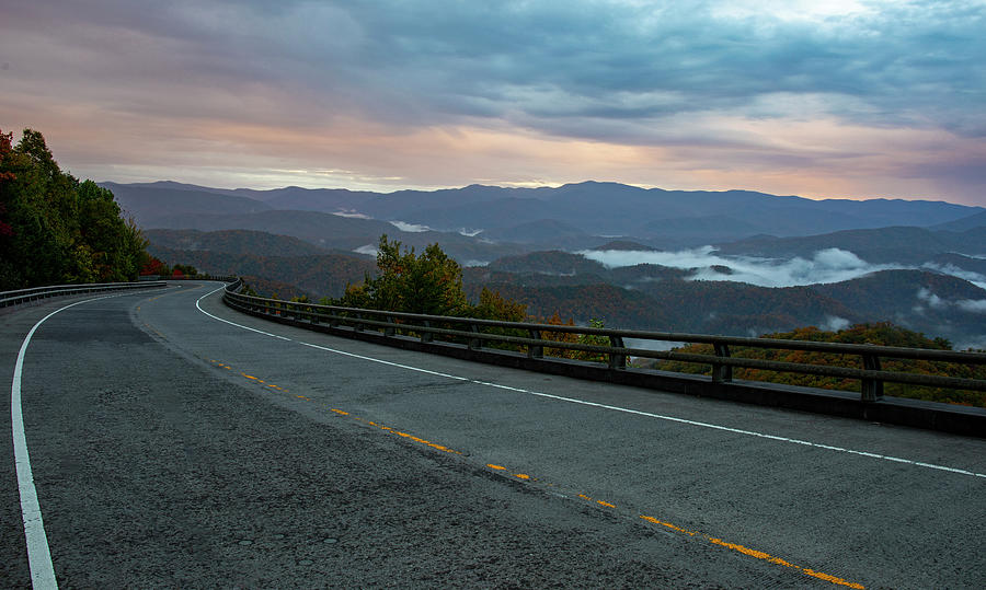 Foothills Parkway Sunrise Road Photograph by Dan Sproul