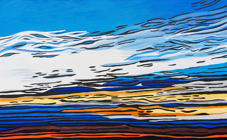 Abstract Painting - Foothills Sunrise by Artrophy Studios