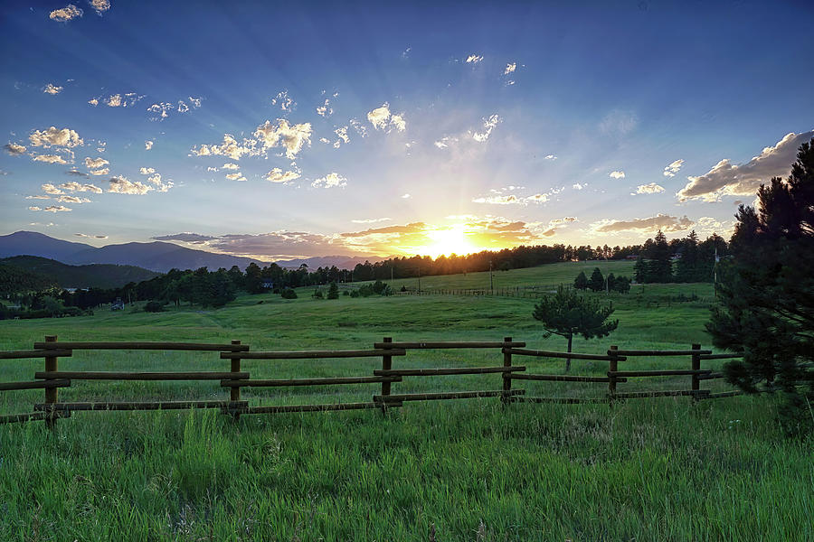 Sunset Photograph - Foothills Sunset by Brian Kerls