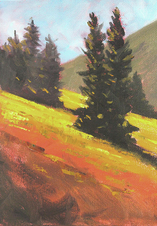 Foothills Trek Painting by Nancy Merkle