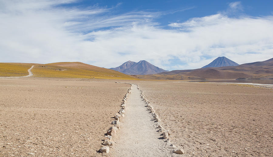 Footpath, Laguna Miscanti, San Pedro de Atacama Photograph by Maximilian Müller
