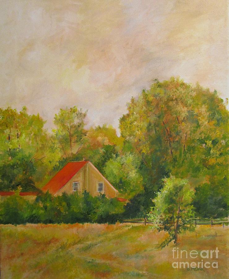 Footpath to Quiet Seclusion Painting by Barbara Moak