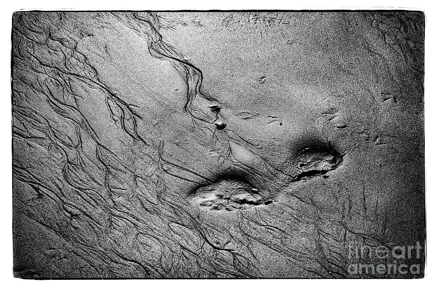 Black And White Photograph - Footprint most ancient by Michael Ziegler