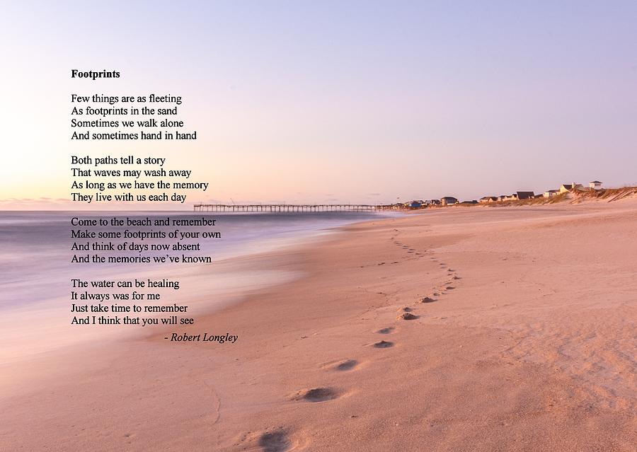 Footprints In The Sand Poem Background
