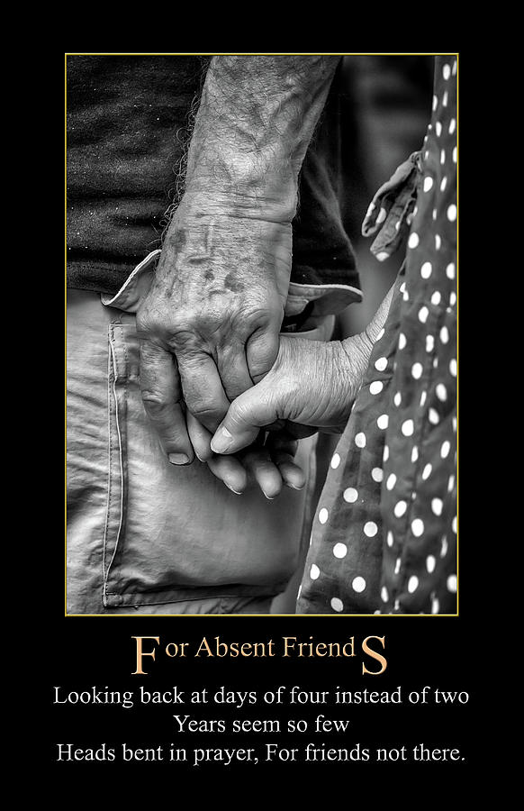 For Absent Friends by Genesis Photograph by John Haldane