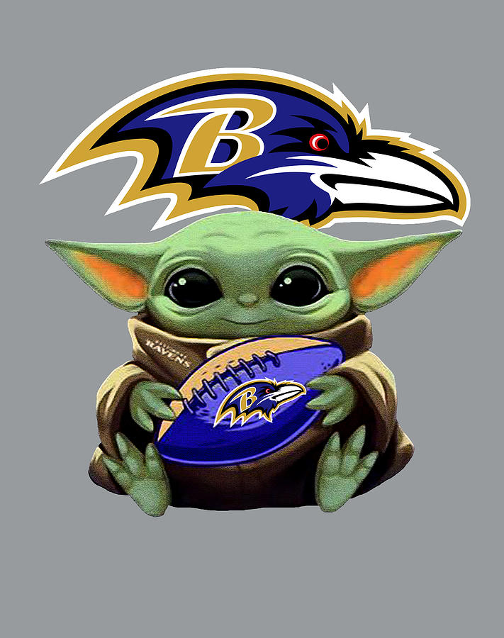 Baby Yoda Baltimore Ravens NFL Tumbler