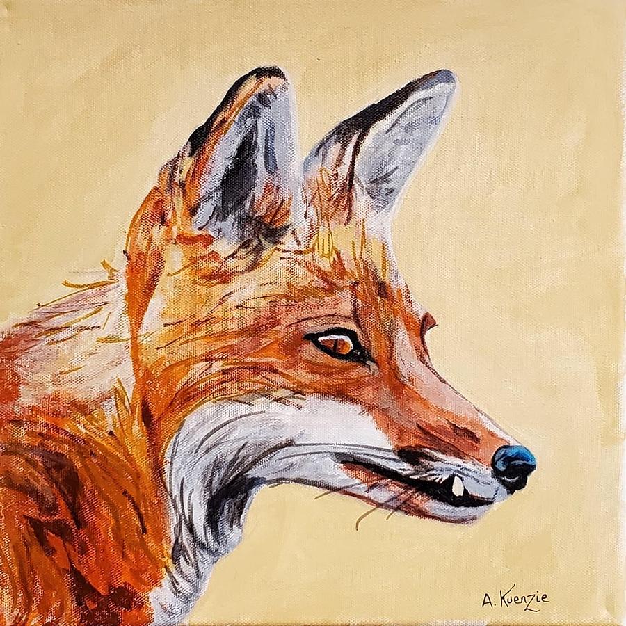 For Fox Sake Painting by Amy Kuenzie