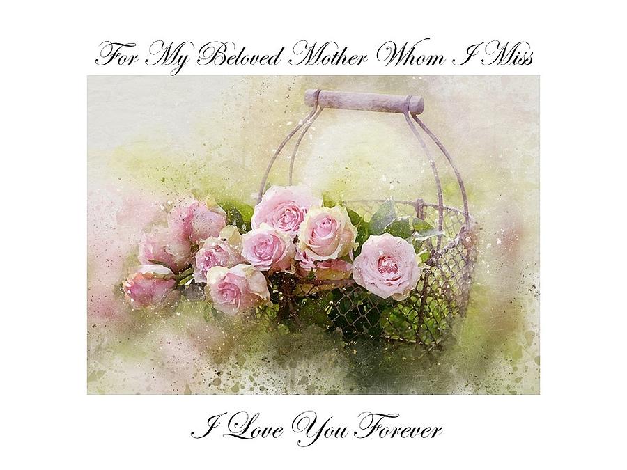 For My Beloved Mother Mixed Media by Nancy Ayanna Wyatt