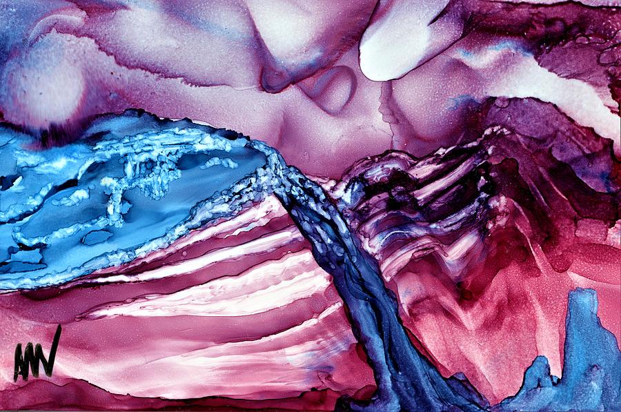 For Purple Mountain Majesties Painting by Angela Marinari