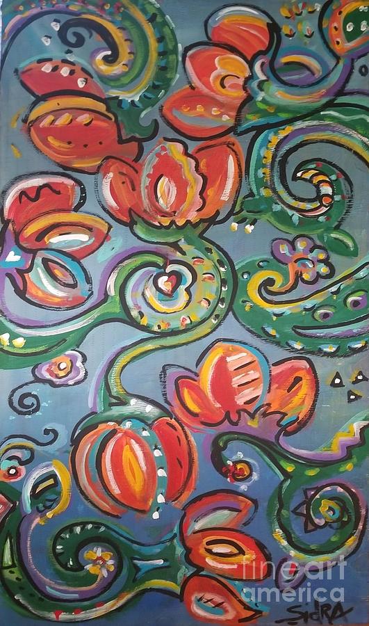 Floral Painting - For Sheila by Sidra Myers