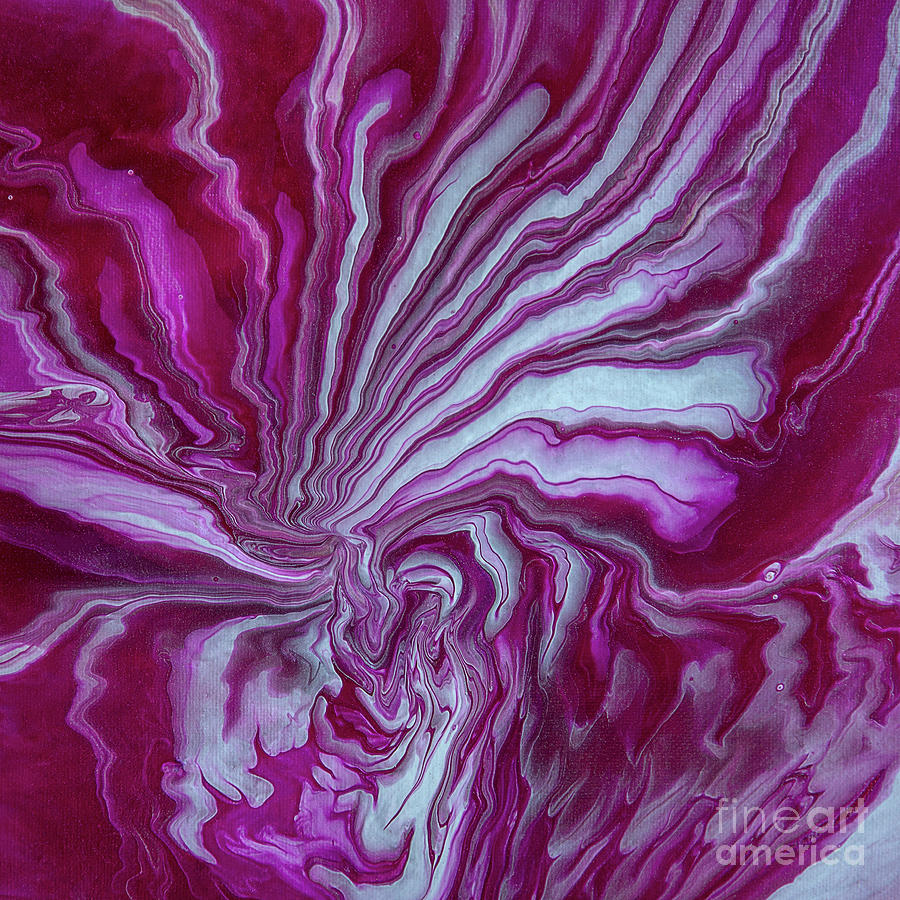 Abstract Painting - For the Love of Magenta by Elisabeth Lucas