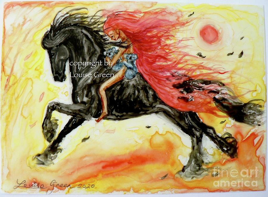 Gypsy Cob Drawing by Louise Green - Fine Art America