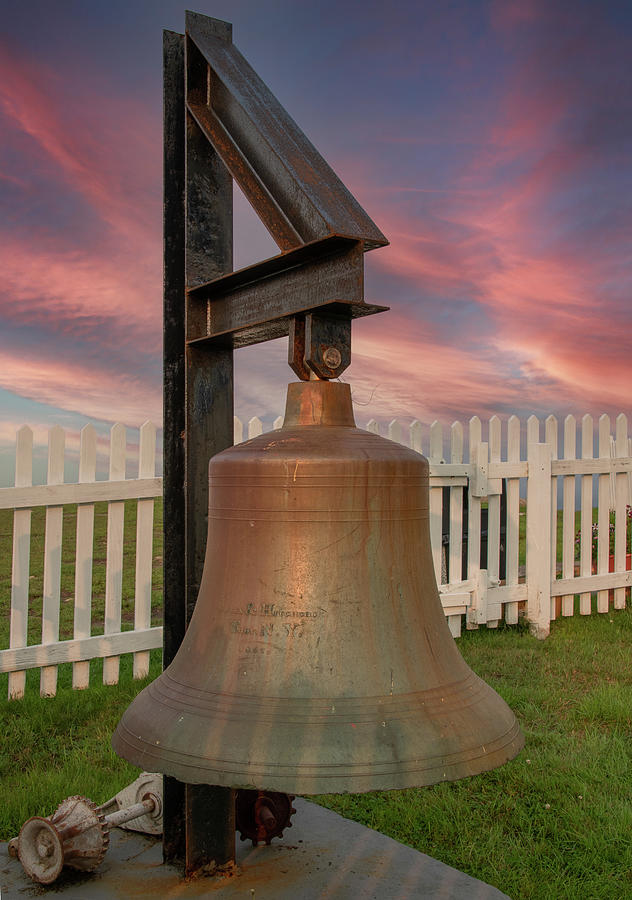 For Whom the Bell Tolls, Pemaquid Lighthouse Photograph by Marcy Wielfaert