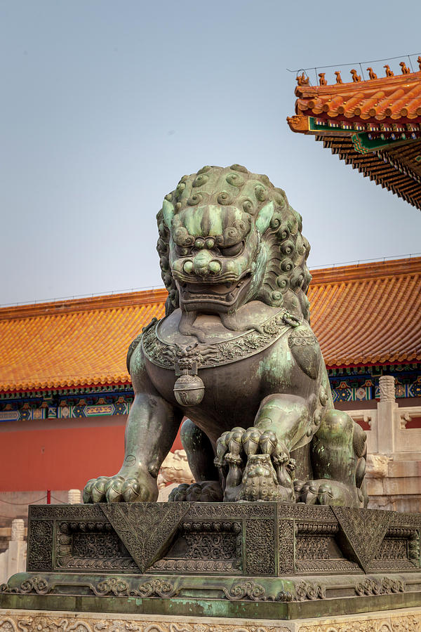 Forbidden City Guard Lion Photograph by W Chris Fooshee