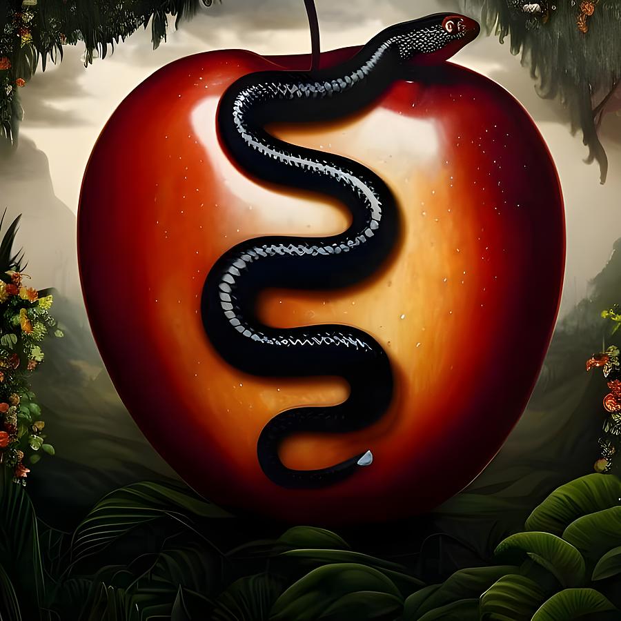 Forbidden Fruit Artwork A Striking Depiction of the Consequences of Temptation by Artvizual Premium