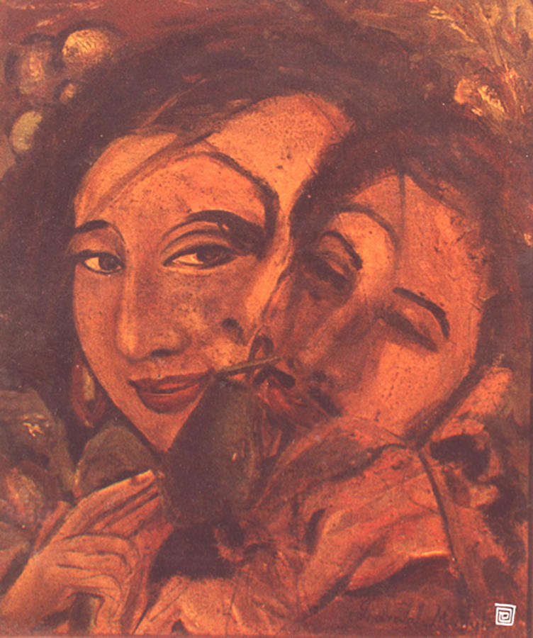 Forbidden Love Painting by Manjula Karunathilaka - Fine Art America