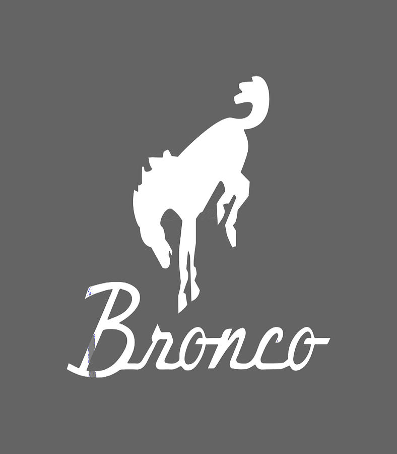 Ford Bronco Gray Logo Digital Art by Ally Thalis - Fine Art America