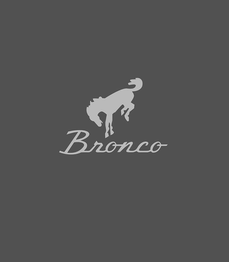 Ford Bronco Gray Logo Digital Art by Vikrap Arlah | Fine Art America