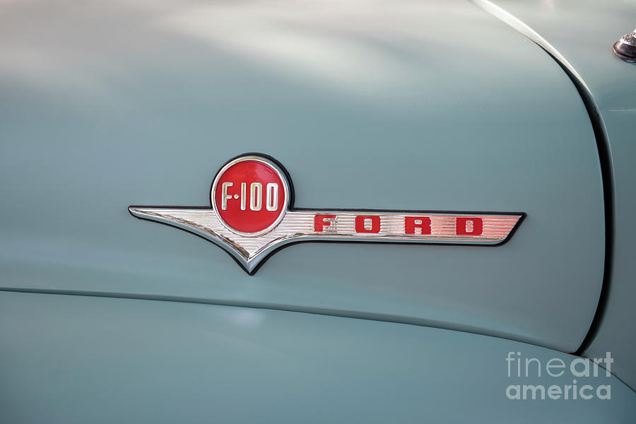 Ford F100 Logo Photograph