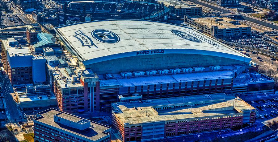 Detroit Lions Photograph - Ford Field - Home of the Detroit Lions by Mountain Dreams