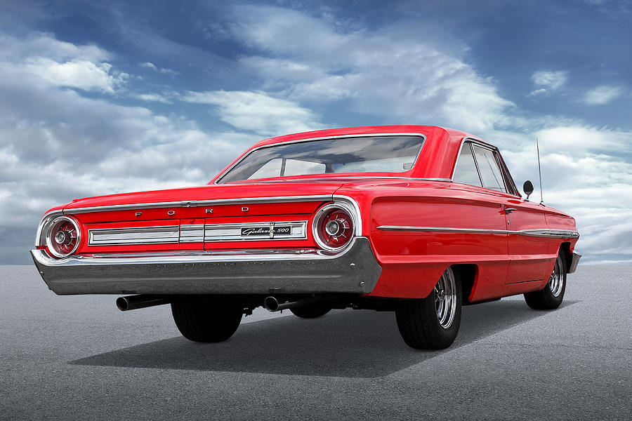 Ford Galaxie 500 1964 Red Photograph by Gill Billington