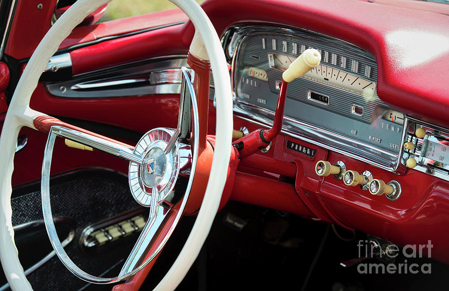 Ford Galaxie Skyline Interior Photograph by Tim Gainey
